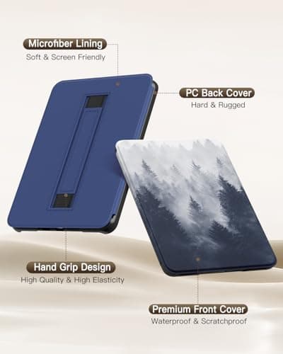 MoKo Case for 6" Kindle (11th Generation-2024/2022 Release), Gray Forest — view 5