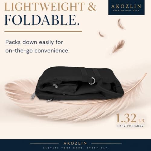 AKOZLIN Golf Carry Bag, 8-10 Club Soft Foldable Sunday Bag with Strap — view 6
