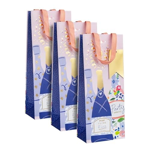 Hallmark Bottle Bag Bundle, 3-Pack, Birthday, Anniversary, Celebration