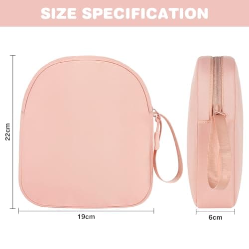 HOTUT Headphone Case,Soft Headphone Carrying Case,Universal Portable Travel Headphone Storage Cover Bag for JBL Live,JBL Tune 510BT/520BT/500BT/720BT,Sony WH-CH520/510/720/710(Pink) — view 2