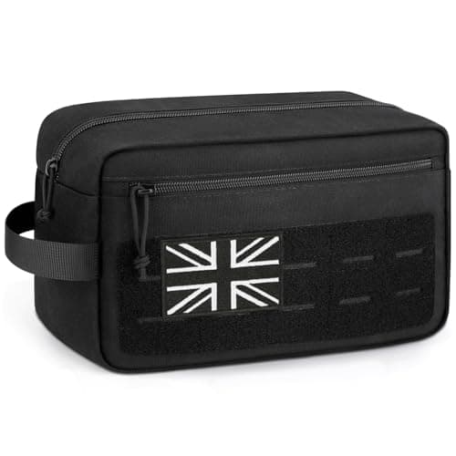 ETRONIK Tactical Toiletry Bag Men, Mens Travel Wash Bag with Molle System