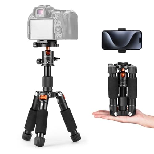 K&F CONCEPT Mini Camera Tripod, 20.5"/52cm Compact Desktop Tripod