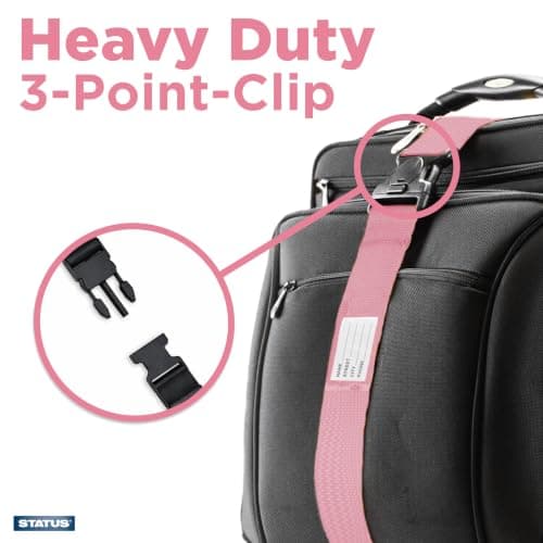 STATUS Pink Luggage Strap — view 5
