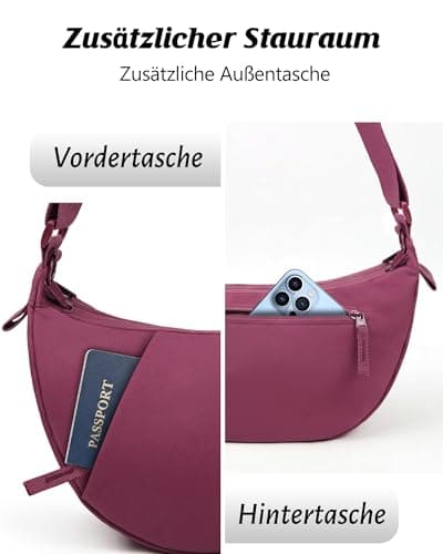 Crossbody Bag for Women Anti-theft Crescent Shoulder Bag Purse Hobo Bag — view 6