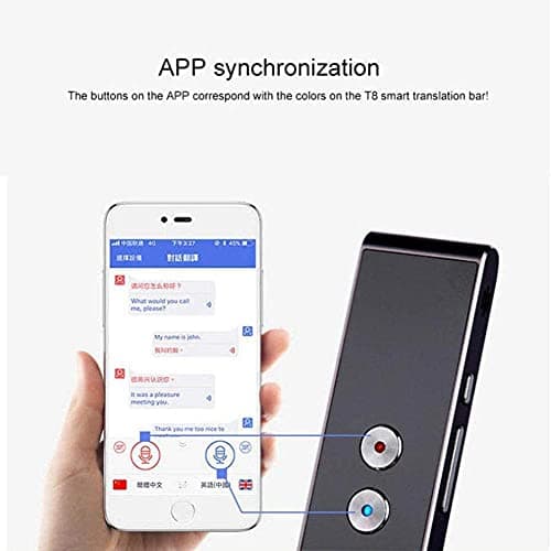 KGFDSGDS Smart Language Translator Device, Portable Voice Translator, 41 Languages Instant Two Way Translation, for Travel Abroad Learning Shopping Business,Brown Hello — view 2
