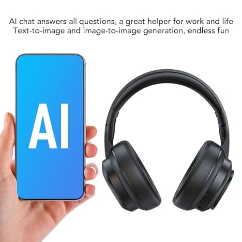Vvikizy AI Smart Headphones with Detachable Screen Noise Cancelling and Translation Function for Travel and Daily Use Comfortable Design — view 3