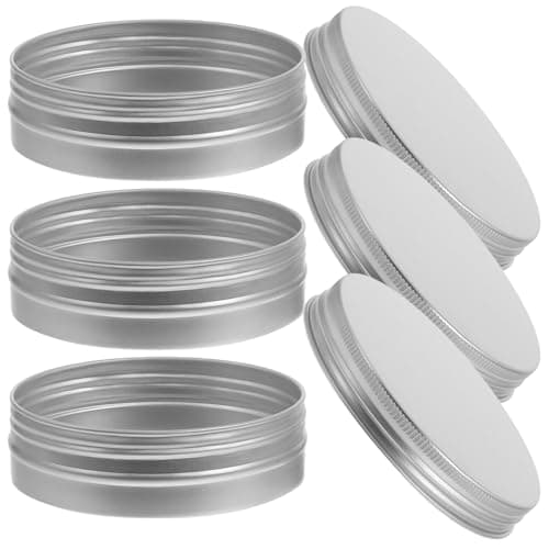BESPORTBLE 3pcs Soap Box Travel Case with Lid, Silver Aluminium Storage Box