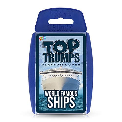 Top Trumps World Famous Ships Classic Card Game, learn facts about tankers, yachts and cruise ships including Allure of the Seas, Titanic and Brittania, gifts and toys for boys and girls aged 6 plus — view 4