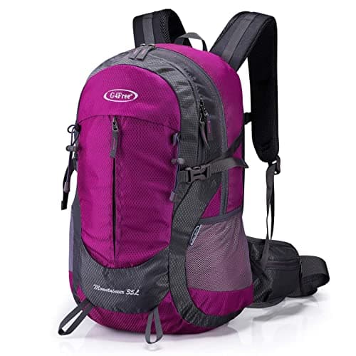 G4Free 35L Waterproof Hiking Backpack Outdoor Rucksack Trekking Daypack for Camping Hiking Backpacking Climbing with Rain Cover