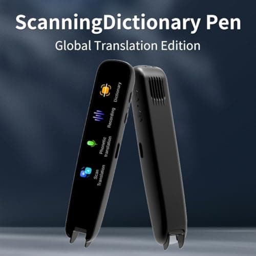 Honseadek Offline Translation Pen with Intelligent Scanning and Point Reading, 123 Languages Translator for Students and Teachers, Portable ABS Device(pink) — view 2