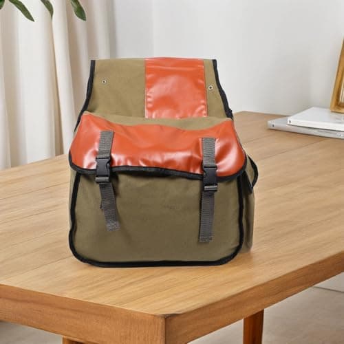 Motorcycle Saddle Bag Waterproof Canvas Backseat Luggage for Long Trips — view 5