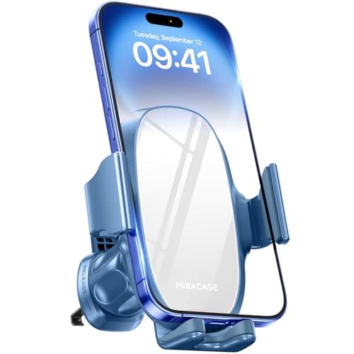 Miracase 2nd Generation Car Phone Holder, Air Vent Phone Holder for Cars 360° Rotation, Mobile Phone Mount Automobile Cradles GPS Vehicle Mount for Vent Van iPhone17 16 15 14 Pro Max 13 12 11 Samsung