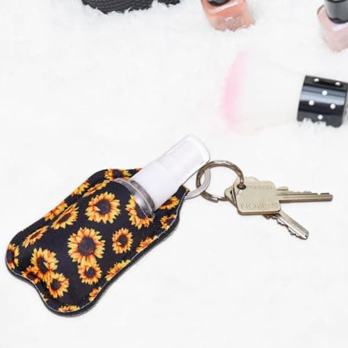 Empty Travel Bottle Keychain Kit 30ml Neoprene, 6 Sets — view 6