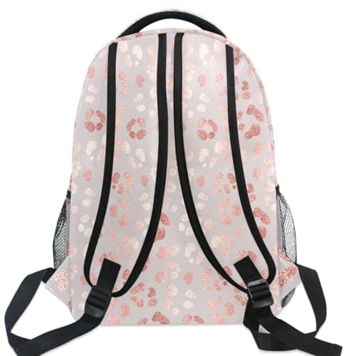Student Travel School Backpack Rose Gold Laptop Backpacks Tablet Bookbags, Pink 15, One size — view 5