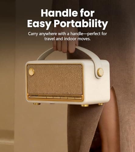Edifier MP330 Portable Bluetooth Speaker with Hi-Res Audio, 40W RMS, Ivory — view 6