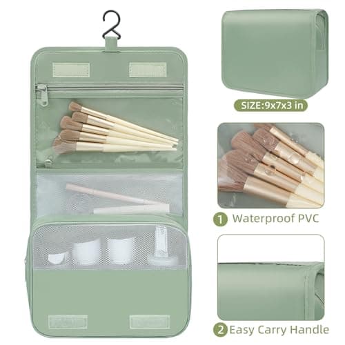 BAGAIL 8 Set Packing Cubes Various Sizes Packing Organizer for Travel Accessories Luggage Carry On Suitcase - Matcha Green — view 3