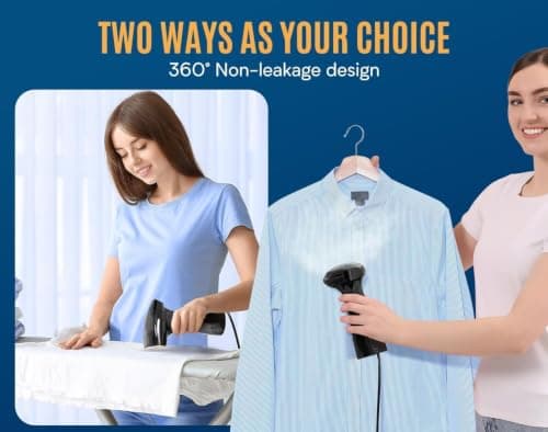 OLAYMEY Clothes Steamer Handheld 1600W, 25g Jet Steam, 30s Fast Heat — view 5