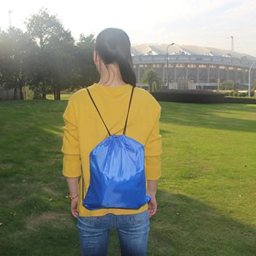 2pcs Waterproof Drawstring Shoe Bag for Swimming Travel Two Pack Blue — view 4