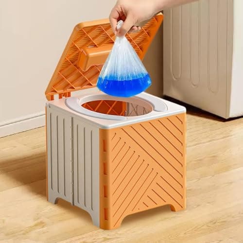 Portable Bathroom Camping Folding Toilet Mobile Adult with Bags for Travel — view 3