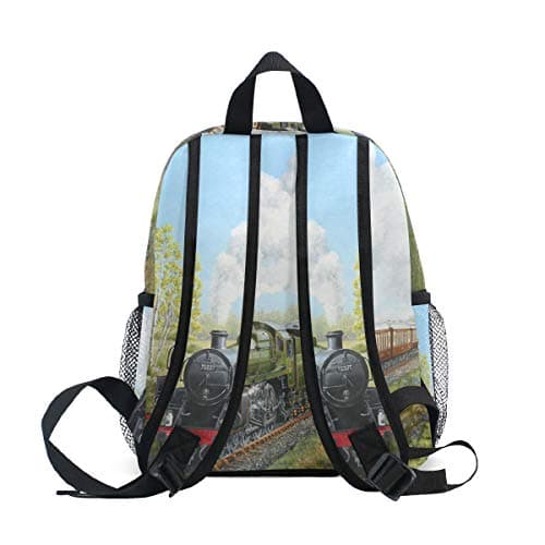 LIANCHENYI Special Steam Train and Railway Landscape Unisex Outdoor Daypacks Bags 2th 3th 4th Grade School Backpack for Kids Boys Girls — view 6