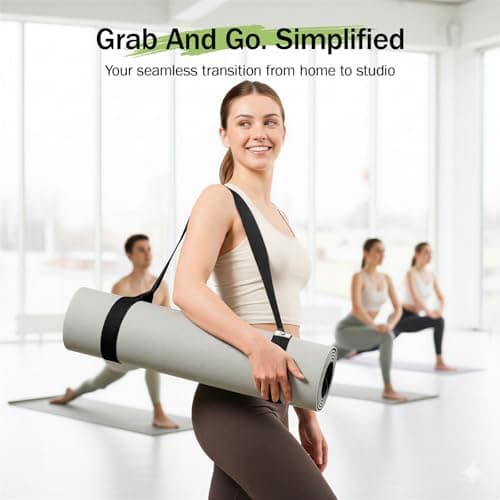 Slim Panda Yoga Mat Straps for Carrying, Adjustable Yoga Mat Carrier (Yoga Mat Not Included) — view 2