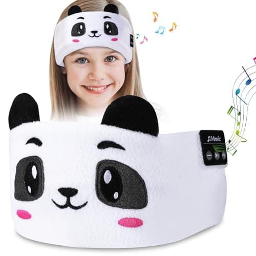 Bluetooth Sleep Mask, CestMall Sleep Eye Mask with Wireless Headphones Blackout Sleep Headphones Headband Music Sleeping Bluetooth Headband Birthday X-mas Gift for Children Boy Girl Travel Nap (Black)