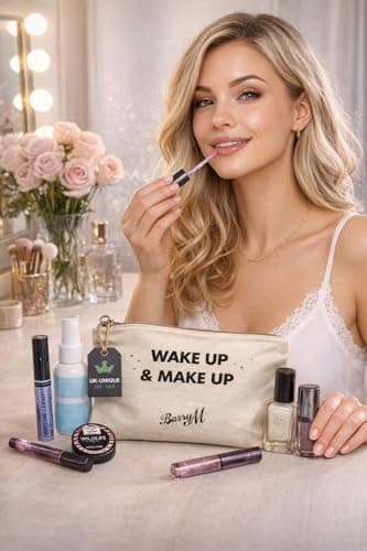 UK-UNIQUE BARRYM Cosmetic Make Up Starter Kit With Storage Bag Portable Travel Make Up Palette Lip Kit Palette, vibrant Nail Polishes, creamy Lipstick, Eyeshadow palette, Blush, Primer, Concealer 9PC — view 3