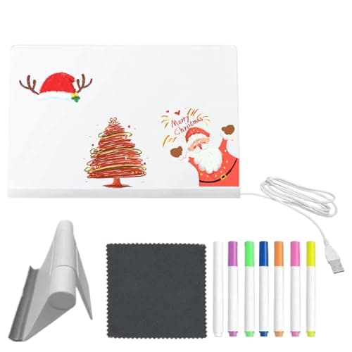 Luminous Drawing Board - LED Drawing Board with 7 Quick-Dry Markers for Children - Luminous Board for Home Nursery Travel Schools — view 6