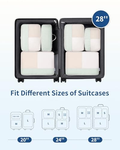 Narwey 7 Set Packing Cubes for Suitcases, Travel Organiser Bags for Luggage — view 3