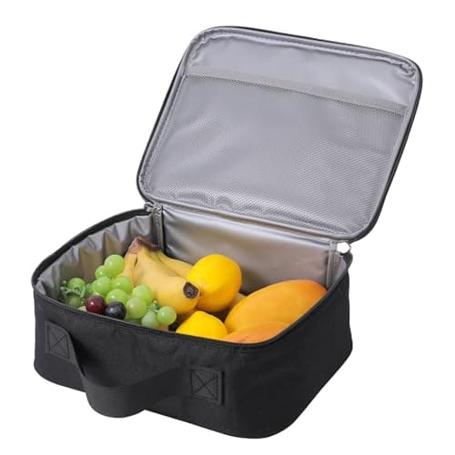 TEAMOOK Lunch Bag Insulated Lunch Box Cool Bag for Adults and Kids 5L Black — view 4