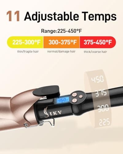 45mm Extra Large Curling Tong Long Barrel,110-210°C,Soft Big Curls — view 4