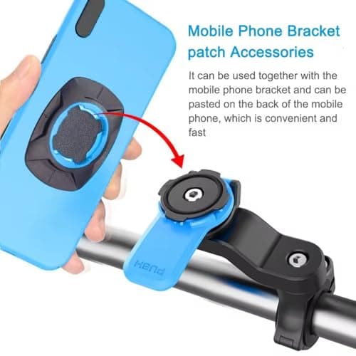 BKCREATIONS Universal Adapter for Motorcycle and Bike Mount – Quick Attachment Compatible with Quad Lock System – Adhesive for Smartphone and Case, Black — view 4