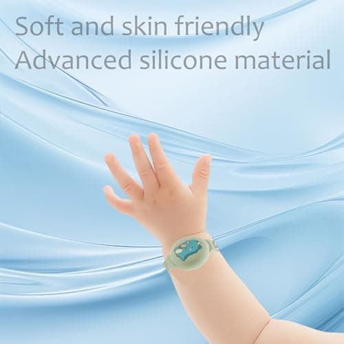 Dingfeiyu Kids Waterproof Bracelet for Airtag, Soft Silicone Wristband Case Cover for Airtag, Lightweight Holder for Apple AirTag Watch Band for Toddler — view 5