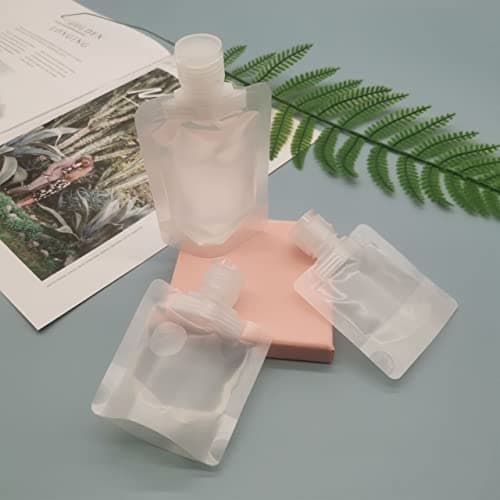 17Pcs Travel Bottles for Toiletries, Travel Containers for Toiletries, Refillable Travel Bottles 100ml Portable Pouches for Liquid with Labels for Lotion Shampoo Face Cream(5ml/30ml/50ml/100ml) — view 5