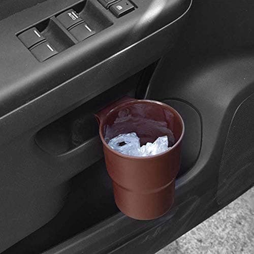 Cocoarm Car Cup Holder with Sturdy Clip, 4.1x3.3x2.8in (Brown)