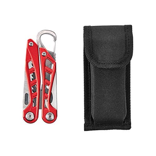 Amazon Basics Stainless Steel 8-in-1 Multitool Safety Lock with Nylon Sheath, 10.4 x 4.5 x 2.03 cm, Red — view 5