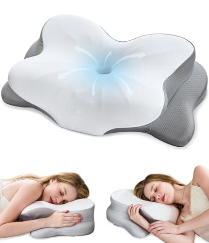CosBed Cervical Neck Pillow, Memory Foam Pillow for Neck Support and Relief