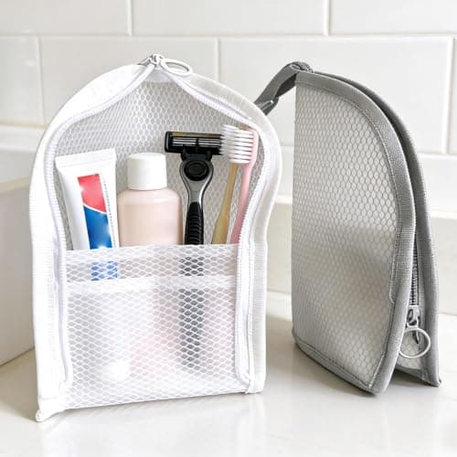 4 Pack Travel Toiletry Bag EVA, Waterproof Wash Bag Set with Mesh — view 3
