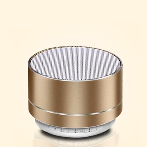 NTEK Bluetooth Speaker Mini Portable Wireless Outdoor Speaker, Mini Wireless Bluetooth Speaker, Noise-Cancelling Microphone, Small but Loud, Portable Speakers for Car, Bike, Outdoors, Shower (Gold) — view 3