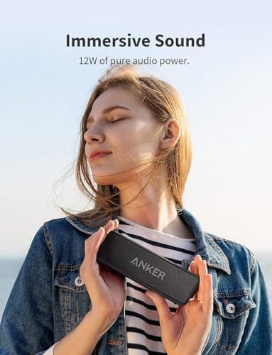 soundcore Anker 2 Portable Bluetooth Speaker, 12W Stereo, Black — view 4