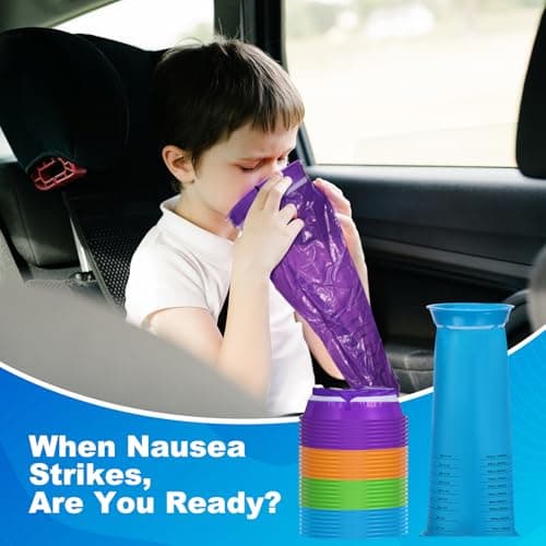 28 PCS Sick Bags for Car Travel Sickness Bags Leakproof Vomit Bags 1000 ML — view 5