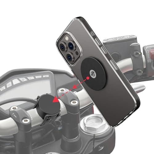 Shapeheart Motorbike Phone Holder & Magnetic Adhesive Metal Plate Universal