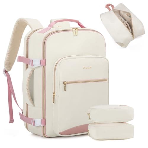 LOVEVOOK Carry On Backpack for Women, 40L Travel Backpack Womens Cabin Bag