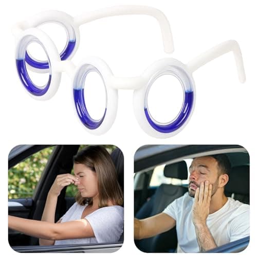 LALASTYLE Motion Sickness Glasses, Car Sickness Glasses, Travel Sickness Glasses, No Lens Anti Nausea Vertigo Glasses, Nausea Relief Glasses with Glasses Pouch (1pcs) — view 5