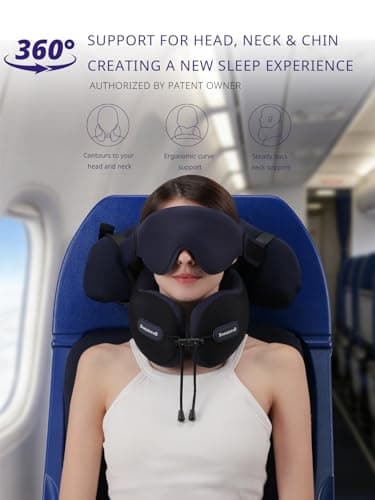 Bonairest Travel Pillow, Neck Pillow Airplane for Long Flight Sleeping — view 2