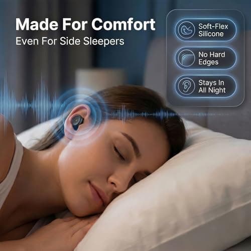 Reusable Ear Plugs for Sleep, 32dB Noise Reduction, Side Sleeper Comfort — view 3