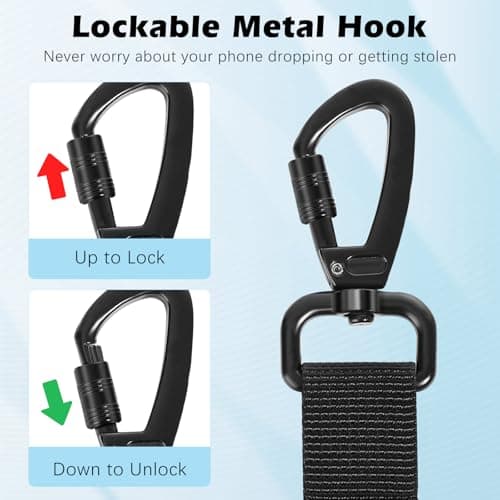 MoKo Anti-Theft Phone Lanyard with Retractable Steel Line — view 3