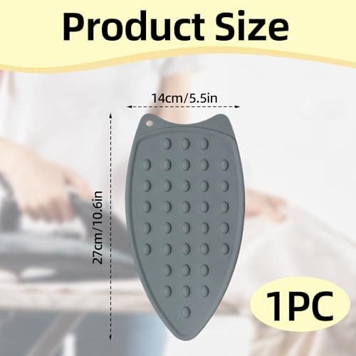 Bansusu 1 Pc Ironing Mat Multipurpose Iron Hot Silicone Rubber Resistant — view 2