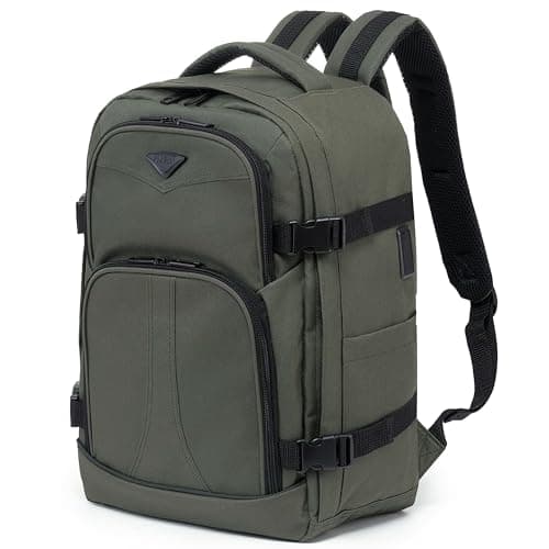 Flight Knight 40x30x15cm Personal Item Free Carry On Over Head Cabin Backpack for British Airways, KLM Travelling Bag USB Port Padded Small Rucksack - Luggage For easyJet Ryanair, Jet2 Compatible