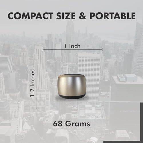 Best Mini Portable Bluetooth Speaker with HD Sound & Bass, Smallest Wireless for Phone/PC/Tablet, Photo Selfie Button, Answer Phone Calls, Cute Tiny Multicolor — view 3